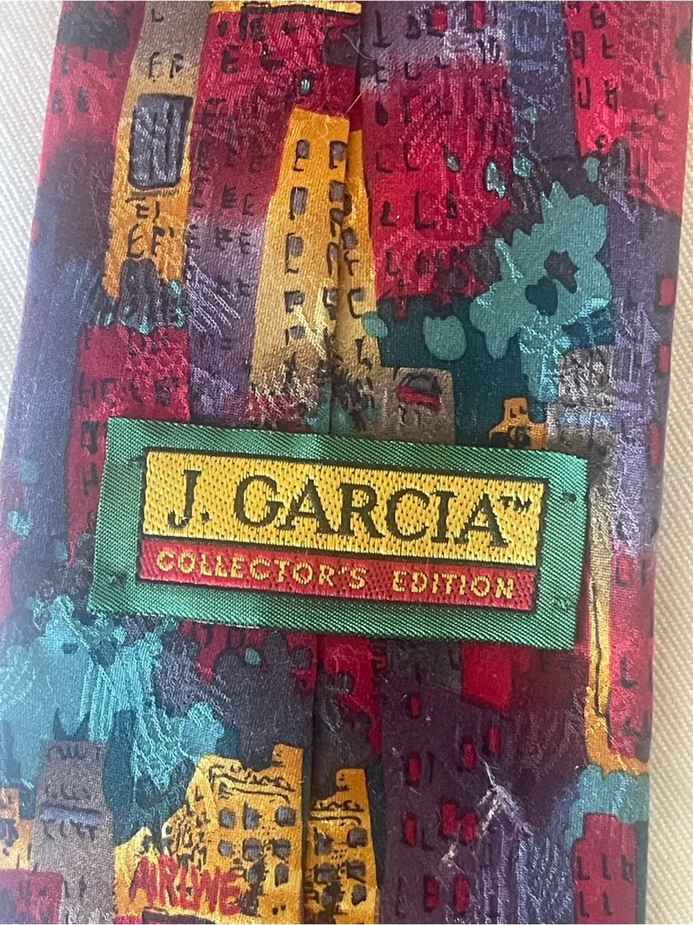 J. Garcia Collector’s Edition “New York, NY” Cityscape Silk Tie - Multicolor